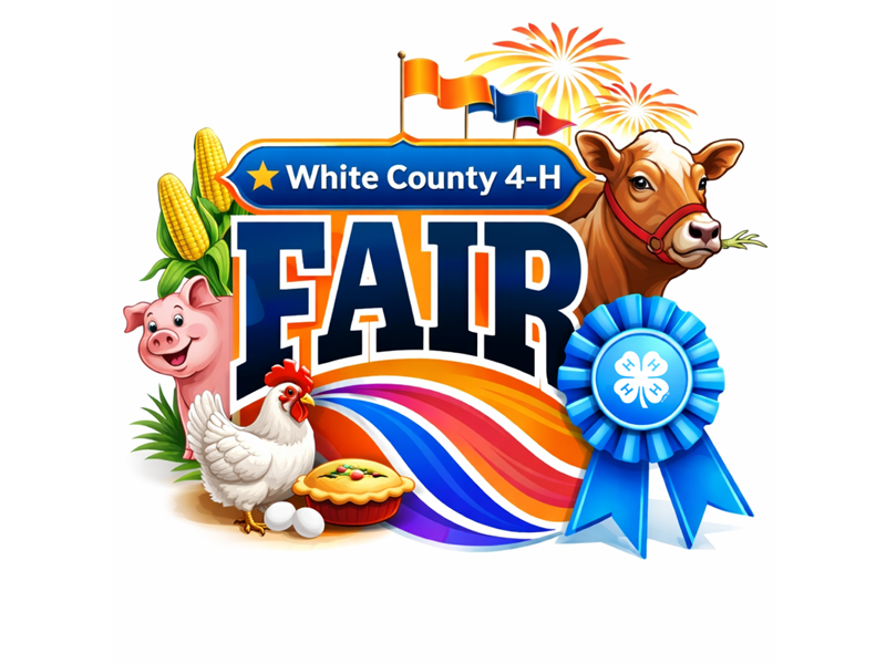 Logo for 2026 White County 4-H Fair